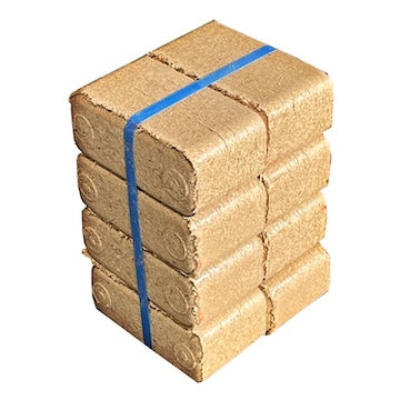 Briquettes de bois compressé 100% Feuillu - palette 960kg 156 packs